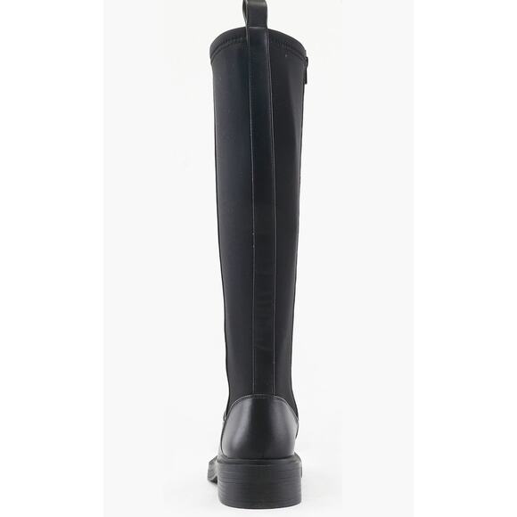 Kenneth Cole Reaction Annabelle Boots 7.5 Black NWOT Riding Knee High Tall Prep - Picture 3 of 10